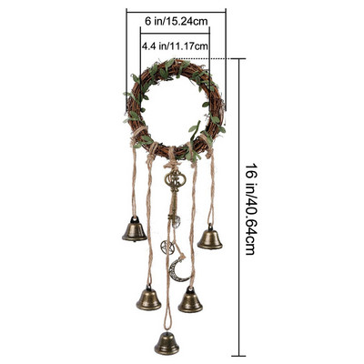 Boszorkányharangok varázslatos szélharangok száműzni a gonosz kristály kvarc függő medál díszeket Otthoni kert Kilincs Boszorkány dekorációk