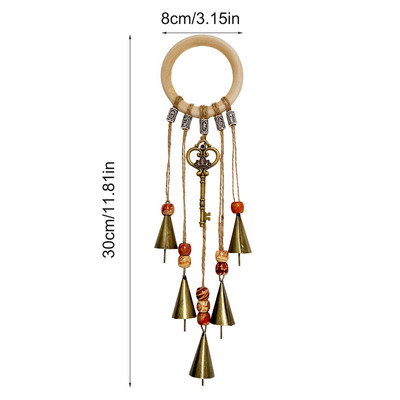 Boszorkányharangok varázslatos szélharangok száműzni a gonosz kristály kvarc függő medál díszeket Otthoni kert Kilincs Boszorkány dekorációk