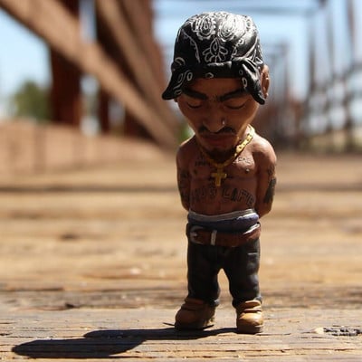 1 db Hip Hop legenda emlékmű gyanta díszek emlékmű gyanta szobor kézművesség karakterek szobor otthoni kert dekoráció
