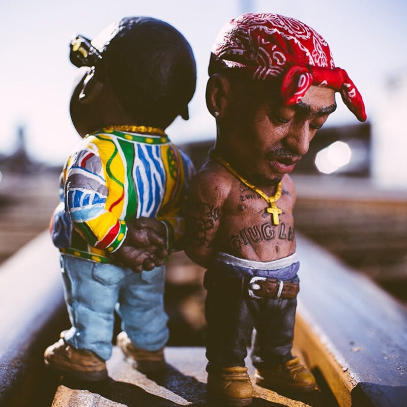 1 db Hip Hop legenda emlékmű gyanta díszek emlékmű gyanta szobor kézművesség karakterek szobor otthoni kert dekoráció