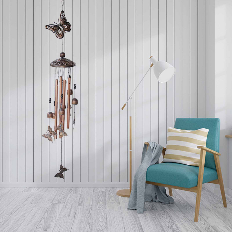 Retro fém állati szélcsengő vas Art szélcsengő csövek Alumínium csövek Függő Art Szélharang ajándék függő medál dísz