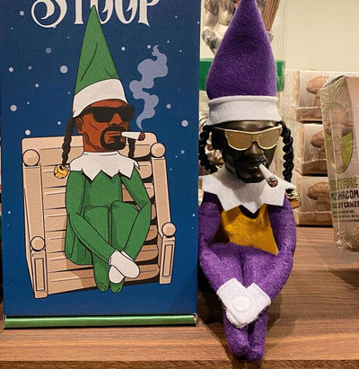Snoop on A Stoop Elf de Crăciun Păpușă Spy on A Bent Elf de Crăciun Păpușă Decor pentru casă Jucărie pentru cadou de Crăciun de Anul Nou