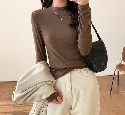 Őszi női blúz, hosszú ujjal