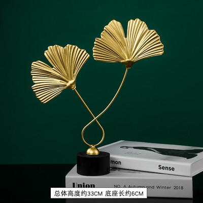 Lakás dekoráció Lakberendezési kiegészítők Modern szobadekoráció Modell Kreatív Ginkgo Leaf Light Luxus Kézművesség Művészet Szemdíszek