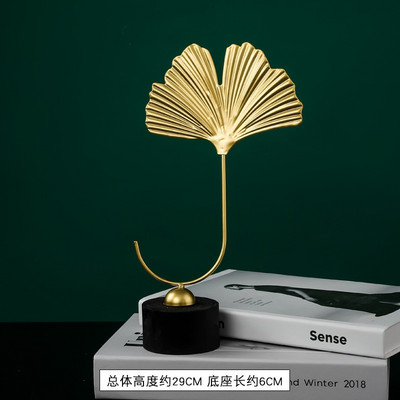 Lakás dekoráció Lakberendezési kiegészítők Modern szobadekoráció Modell Kreatív Ginkgo Leaf Light Luxus Kézművesség Művészet Szemdíszek