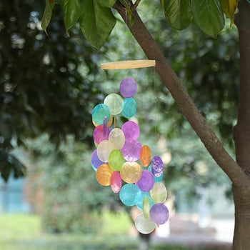 Πολύχρωμο κοχύλι Wind Chime Χειροποίητο ντεκόρ σπιτιού Wind Chime Πολύχρωμο Ντελικάτο εσωτερικό κρεμασμένο Wind Bell Παιδικό δωμάτιο Χριστουγεννιάτικη διακόσμηση