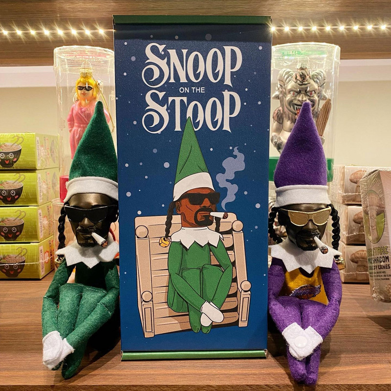 Snoop on A Stoop Christmas Elf Doll Spy on A Bent Toys Festival Party Decor Διακοσμητικά σπιτιού από ρητίνη Φιγούρια Δώρα Πρωτοχρονιάς 2023