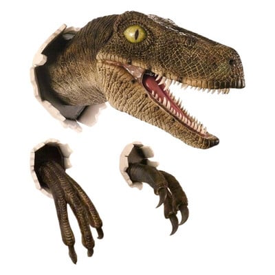 3D dinoszaurusz dekorációs Velociraptor szett gyanta fal hangulatú dekorációs kellékek szállítás