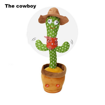 Talk Sound Record Repeat Toy Kawaii Cactus Jucărie minunată care vorbește Dansează Cactus Papușă Vorbește Jucării Copii Copii Jucărie educațională Cadou