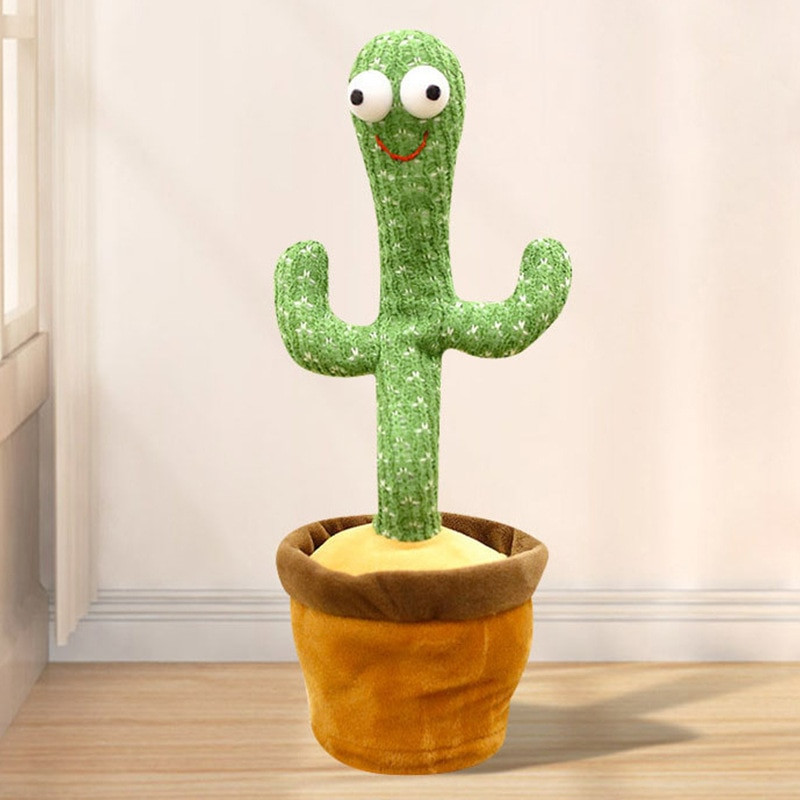Talk Sound Record Repeat Toy Kawaii Cactus Jucărie minunată care vorbește Dansează Cactus Papușă Vorbește Jucării Copii Copii Jucărie educațională Cadou