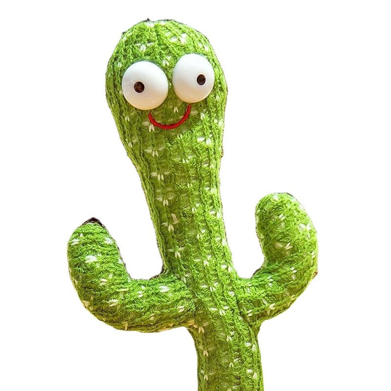 Talk Sound Record Repeat Toy Kawaii Cactus Jucărie minunată care vorbește Dansează Cactus Papușă Vorbește Jucării Copii Copii Jucărie educațională Cadou