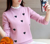 Γυναικείο casual πουλόβερ με κέντημα