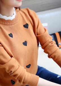 Γυναικείο casual πουλόβερ με κέντημα