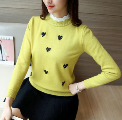 Γυναικείο casual πουλόβερ με κέντημα