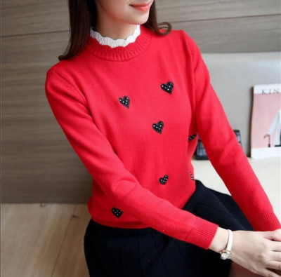 Γυναικείο casual πουλόβερ με κέντημα