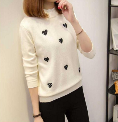 Γυναικείο casual πουλόβερ με κέντημα