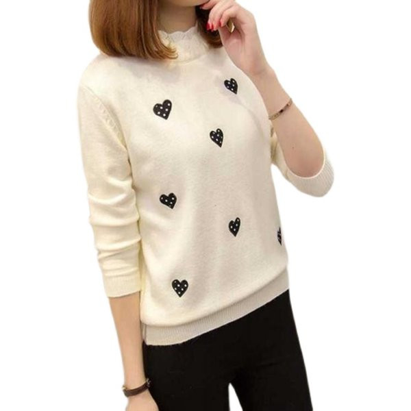 Γυναικείο casual πουλόβερ με κέντημα