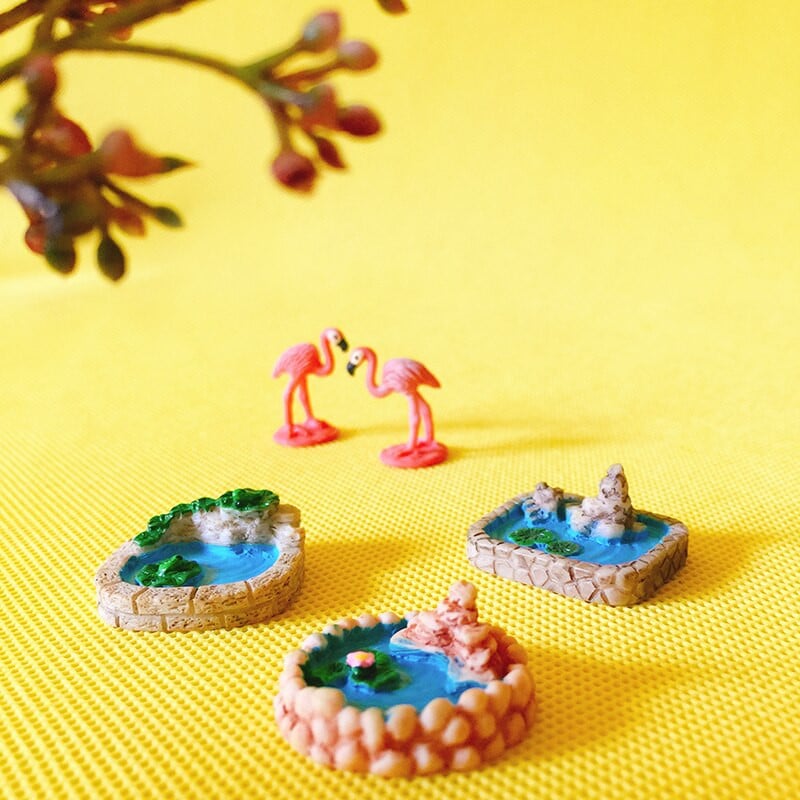 18 vnt mielas tvenkinio baseinas / miniatiūriniai nameliai pilies namas / figūrėlė / fėjos sodo nykštukas / terariumo dekoras / amatai / pasidaryk pats reikmenys / modelis