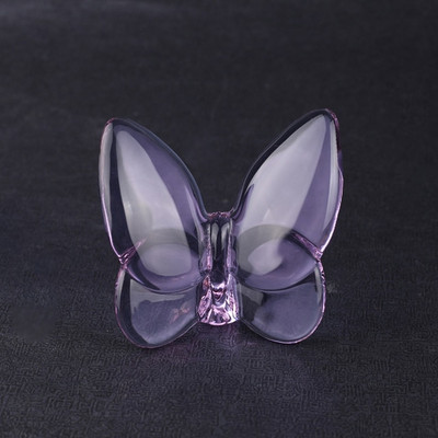 Fluture de cristal de lux Ornament nordic de fluture de cristal transparent cadou de nuntă creativ Fluture de cristal de sticlă norocos