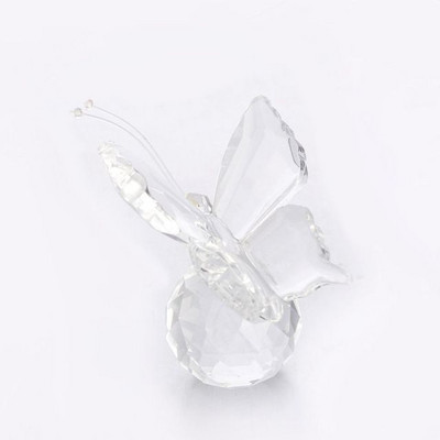 Fluture de cristal de lux Ornament nordic de fluture de cristal transparent cadou de nuntă creativ Fluture de cristal de sticlă norocos