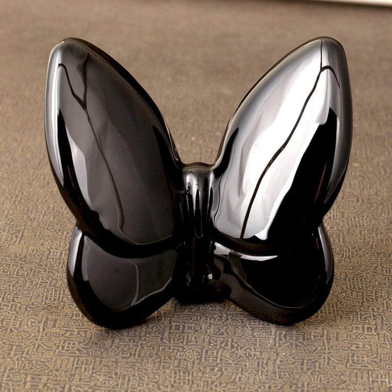 Fluture de cristal de lux Ornament nordic de fluture de cristal transparent cadou de nuntă creativ Fluture de cristal de sticlă norocos