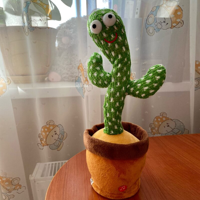 Прекрасна говореща играчка Танцуващ кактус Кукла Говорете Говорете Звукозапис Повторете играчка Kawaii Кактус Играчки Деца Деца Образователна играчка Подарък