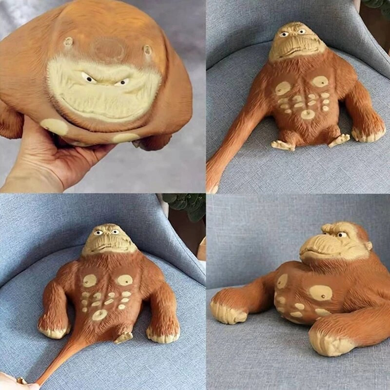 Urangutan Uriaș Uriaș Uriaș Antistres Jucărie Fidget Squishy Maimuță Elastică Funny Gorilla