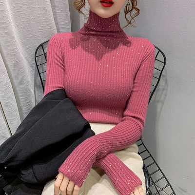 Γυναικείο πουλόβερ με διακοσμητικές πέτρες