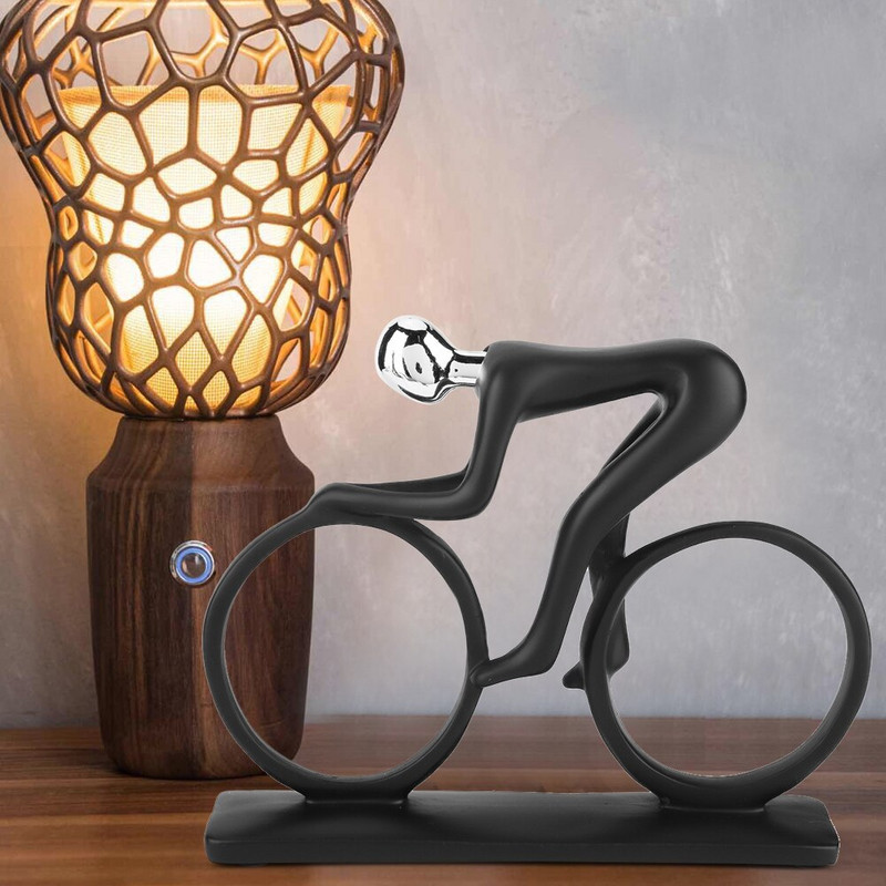 Modern absztrakt kézműves gyanta sportoló szobor sport figura figura elegáns sport téma szobor iroda otthoni nappali dekoráció