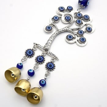 Μέση Ανατολή Τουρκία Devil Eye Blue Ward Off Evil Bead Tree of Life Φούντα κουδούνι Wind Chimes Κρεμαστό φυλαχτό Μασκότ Φενγκ Σούι Διακόσμηση