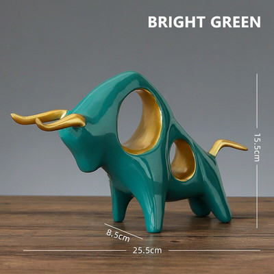 Skulptura figurice Bika Kip bikova Ulični bik Simbol godine 2021. Godina vola Sretni kip 2021. Životinja Vol Uređenje doma