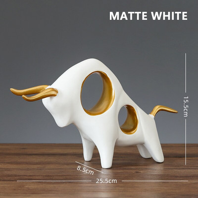 Skulptura figurice Bika Kip bikova Ulični bik Simbol godine 2021. Godina vola Sretni kip 2021. Životinja Vol Uređenje doma