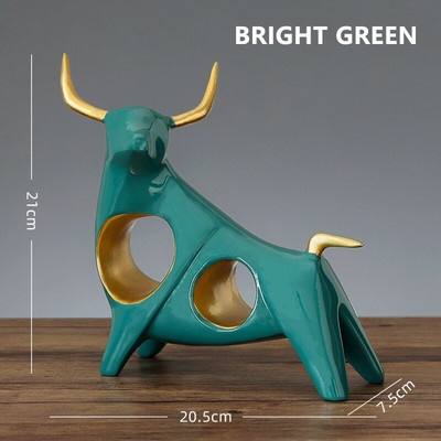 Skulptura figurice Bika Kip bikova Ulični bik Simbol godine 2021. Godina vola Sretni kip 2021. Životinja Vol Uređenje doma