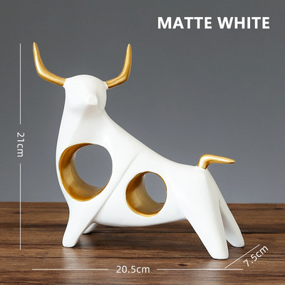 Skulptura figurice Bika Kip bikova Ulični bik Simbol godine 2021. Godina vola Sretni kip 2021. Životinja Vol Uređenje doma