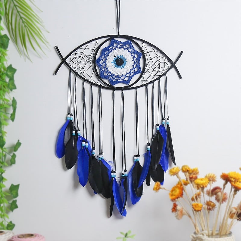 Fényes álomfogó szoba dekoráció szélcsengő Evil Eye otthoni díszek nagy fali álomfogó nagy méretű álomfogó dekoráció