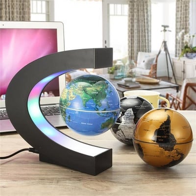 Floating Magnetic Levitation Globe LED Παγκόσμιος Χάρτης Καινοτομία Ball Light Ηλεκτρονική λάμπα αντιβαρύτητας Διακόσμηση σπιτιού Δημιουργικά δώρα