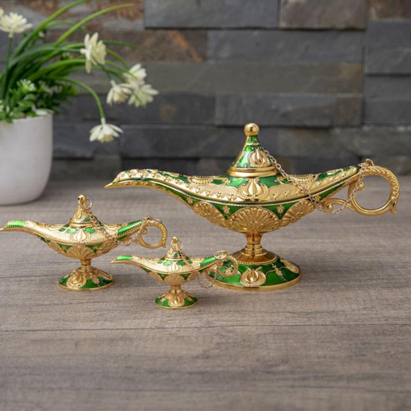 Di Cai Aladdin Lámpa Kreatív Retro Otthoni Kézművesség Fémdíszek Születésnapi Ajándékok Új cinkötvözet európai stílusú fémdísz