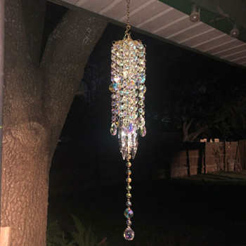 Wind Chimes για Διακόσμηση Δωματίου Σπιτιού Πολύχρωμα Κρυστάλλινα Wind Chimes Εξωτερικός κήπος Αίθριο γκαζόν Δώρα για διακόσμηση σπιτιού