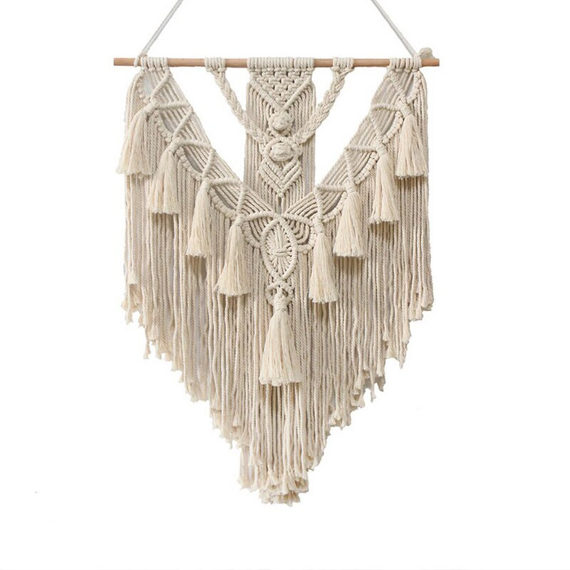 Macrame pakabinamas gobelenas Sienų dekoras Boho Chic Bohemian austas namų dekoravimas