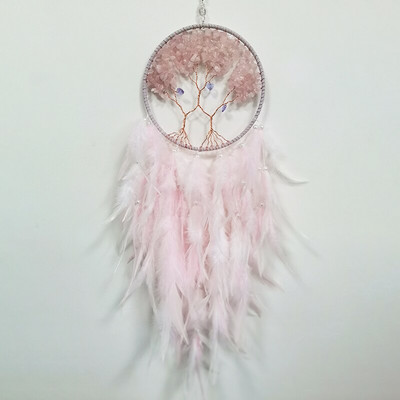 Elupuu sulgedest Unenäopüüdjad Kodukaunistus Käsitsi valmistatud unenäopüüdjad Peopulmade seinavaibad Tuulekellad Unenäopüüdja