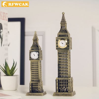 Dropshopping London Big Ben Model Crafts Τουριστικά αναμνηστικά Δώρο Γραφείο Διακόσμηση Ευρωπαϊκά ρετρό στολίδια Αξεσουάρ διακόσμησης σπιτιού