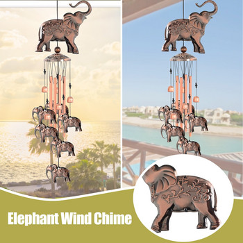 Wind Chimes Anchor Elephant Koper Klok Yard Garden Outdoor Living Geweldig Geluid Windgong Διακόσμηση δωματίου Αξεσουάρ Wind Chimes