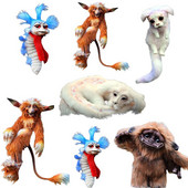 Vicces ajándék plüss babaféreg a labirintusból Falkor a véget nem érő történetből Fuchur kézzel készített baba Ludo a labirintusból Toy#g3