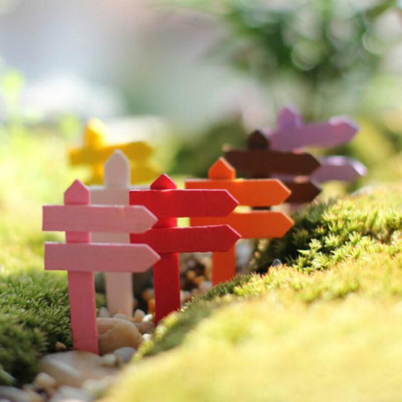 50 db/fa cégtábla/fantasy miniatúrák/tündér kerti törpe/moha terrárium dekor/kézműves/bonsai/barkácskellék