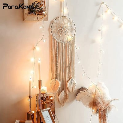 Ins Nordic Hand-woven Macrame Dream Catchers Dream Catcher Κρεμαστή διακόσμηση σπιτιού για παιδικό δωμάτιο Στολίδι γάμου Δώρο χειροτεχνίας