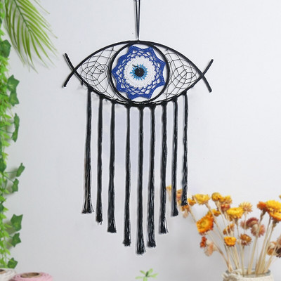 Álomfogó Evil Eye Lakásdekoráció Karácsonyi Dekoráció Fekete Álomfogó Skandináv Dekor Boho Falra szerelhető Dísz Ajándék