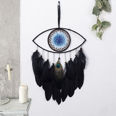 Álomfogó Evil Eye Lakásdekoráció Karácsonyi Dekoráció Fekete Álomfogó Skandináv Dekor Boho Falra szerelhető Dísz Ajándék