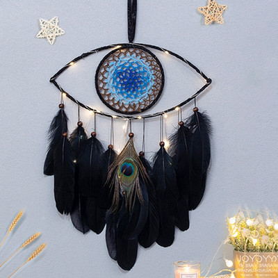 Álomfogó Evil Eye Lakásdekoráció Karácsonyi Dekoráció Fekete Álomfogó Skandináv Dekor Boho Falra szerelhető Dísz Ajándék