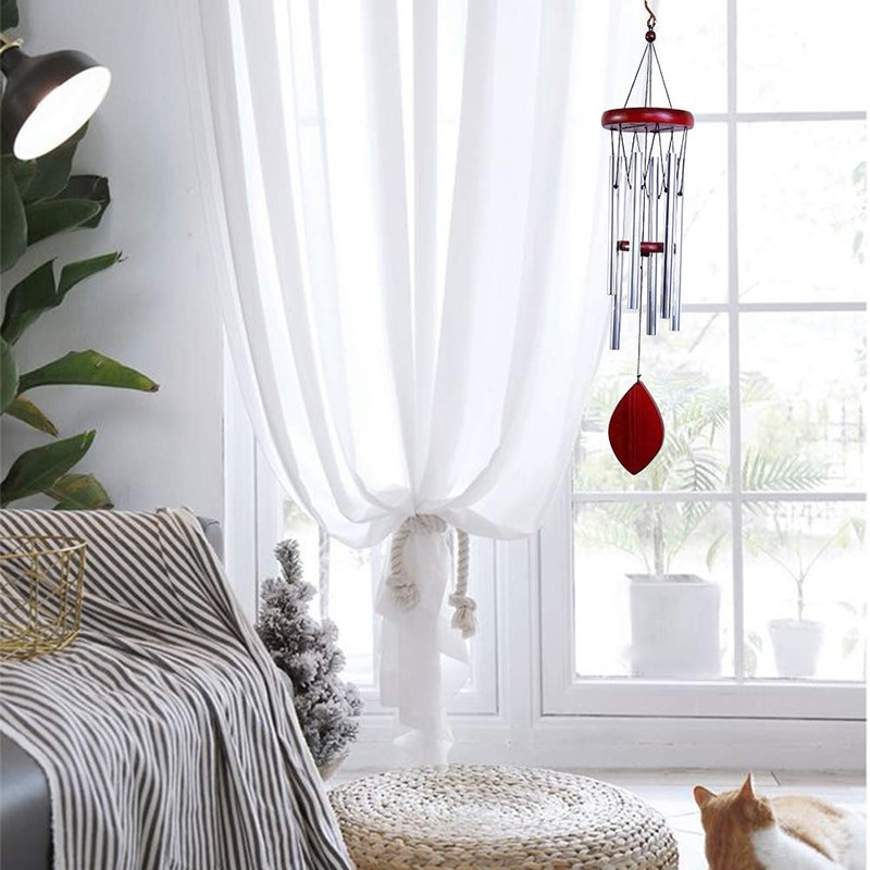 Campanula Antik Rezonáns 6 csöves fúvócsengő harangok szél függő nappali lakberendezési ajándék autó kültéri udvar kert fém fúvós zene