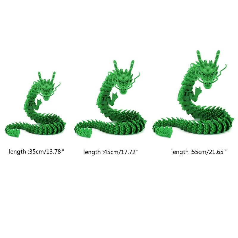 3D nyomtatott csuklós sárkány speciális sárkánymodell állítható ízületek otthoni hálószoba dekorációhoz Puha könnyű